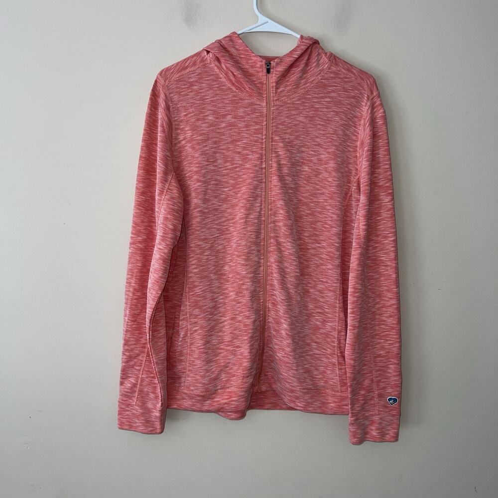 Kuhl Hoodie Women’s Large Sweatshirt Long Sleeve Full Zip Pink Hiking